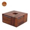 4 Jholy Coffee Table With 4 Stool (Honey Finish)