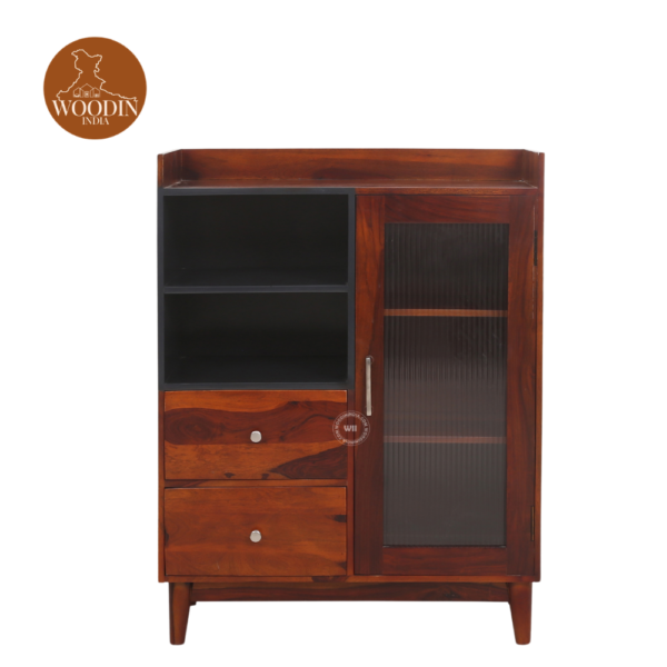 Linoy Sideboard and Cabinet (Honey Finish)