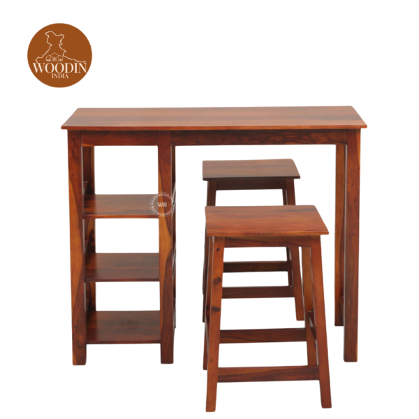 1 Woodin 2 Seater Bar Set (Honey Finish)