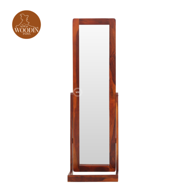 1 Wolley Full Length Dressing Mirror (Honey Finish)