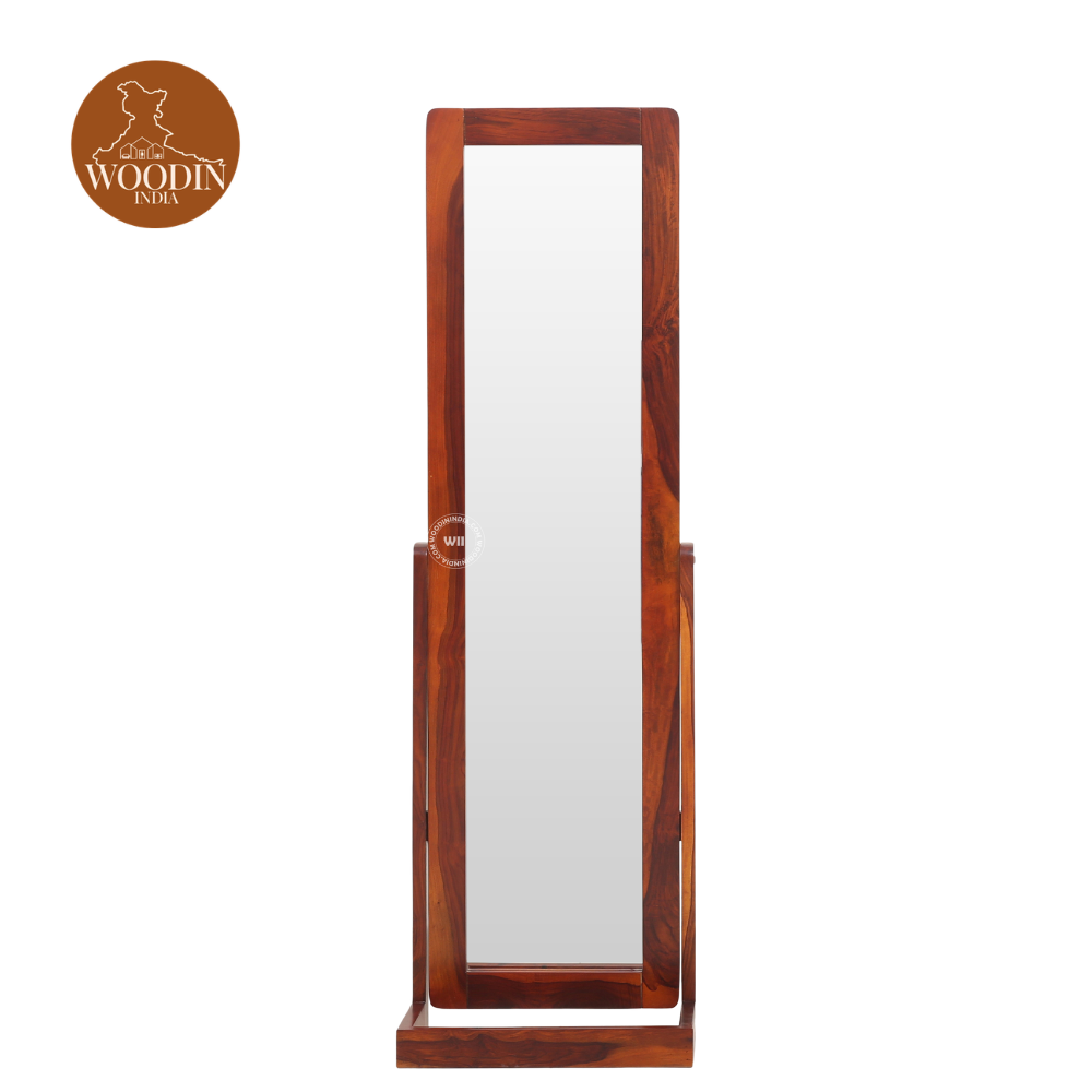 1 Wolley Full Length Dressing Mirror (Honey Finish)