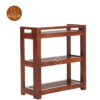 Trio Open Shoe Rack (Honey Finish)