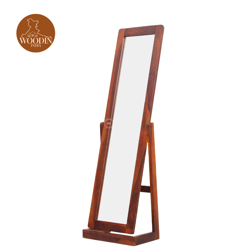 2 Wolley Full Length Dressing Mirror (Honey Finish)