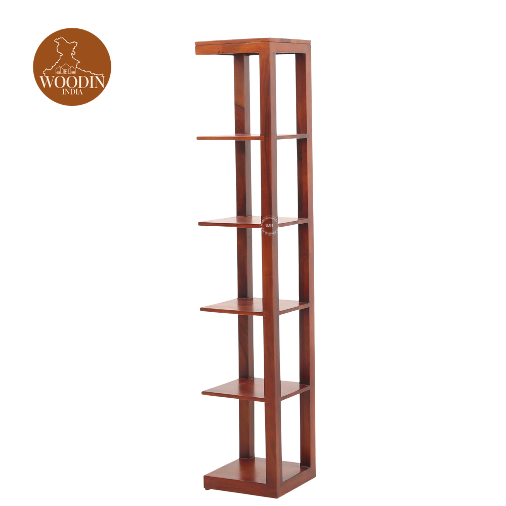 2 Volli Corner Bookshelf (Honey Finish)