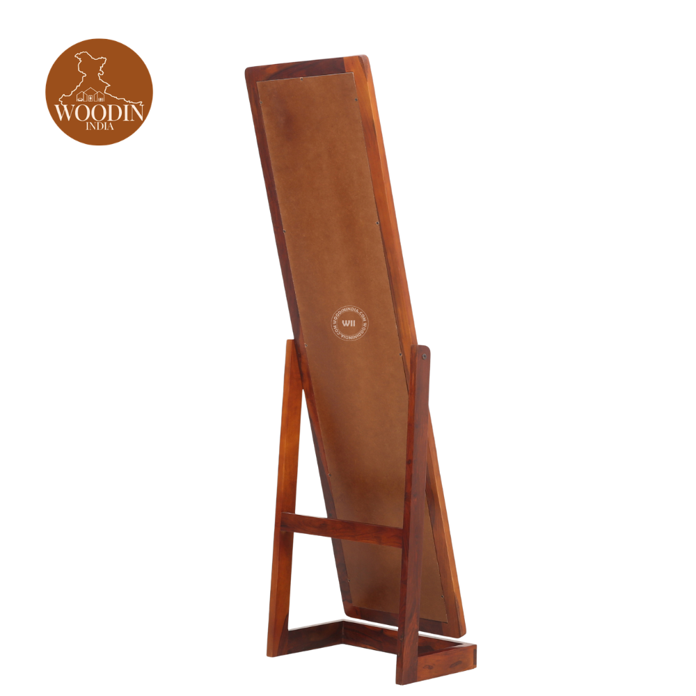 3 Wolley Full Length Dressing Mirror (Honey Finish)