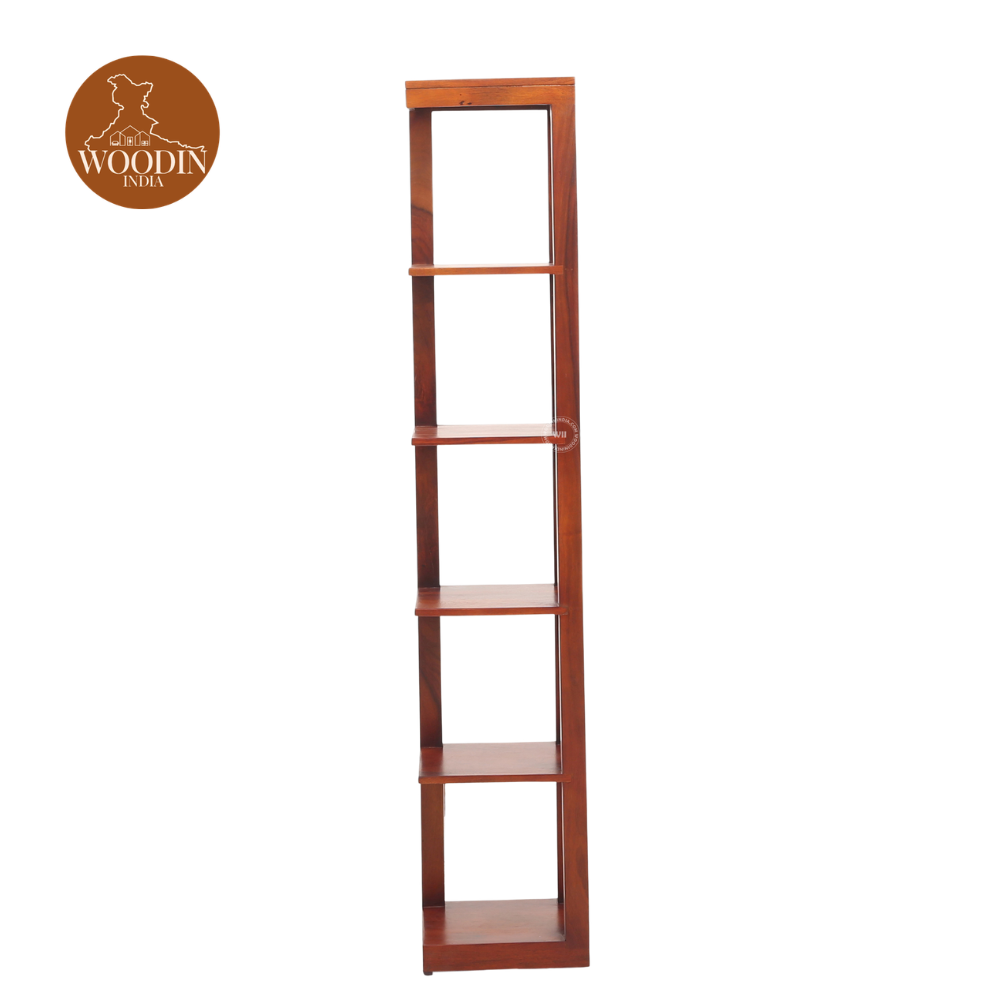 3 Volli Corner Bookshelf (Honey Finish)