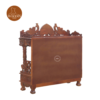 4 Woodin Large Carved Temple for Home (Honey Finish)