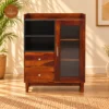 Linoy Sideboard and Cabinet (Honey Finish)