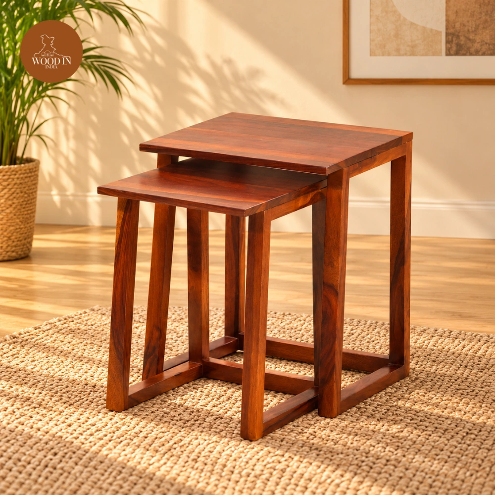 Mazia Nest of Tables (Honey Finish)