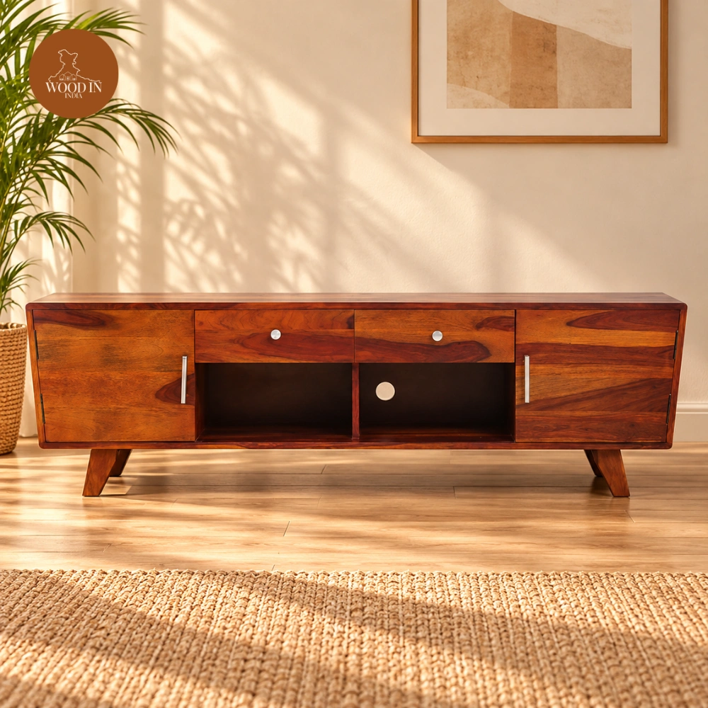 Milo Tv Unit (Honey Finish) Milo Tv Unit (Honey Finish)
