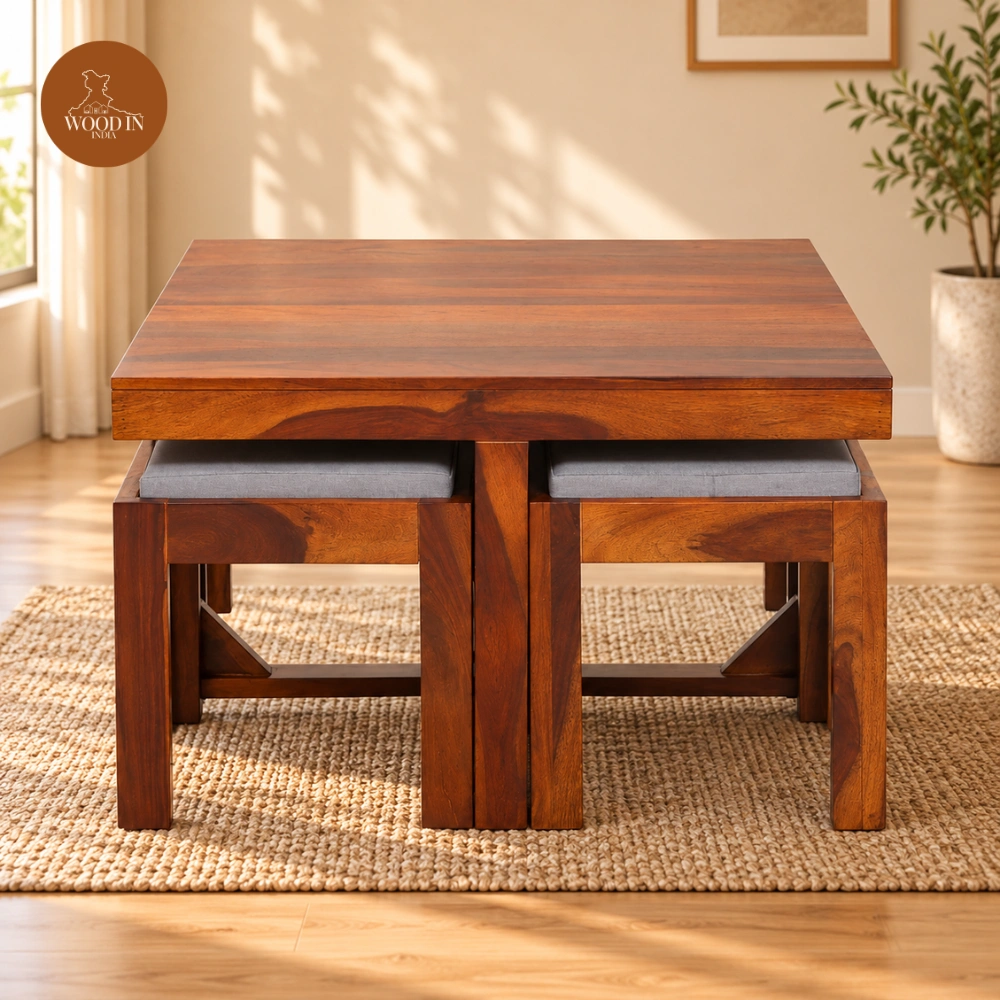 Noise Coffee Table Set (Honey Finish) Noise Coffee Table Set (Honey Finish)