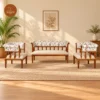 Roy Bench Set With Back Rest (Cotton, Printed fabric) Roy Bench Set With Back Rest (Cotton, Printed fabric)