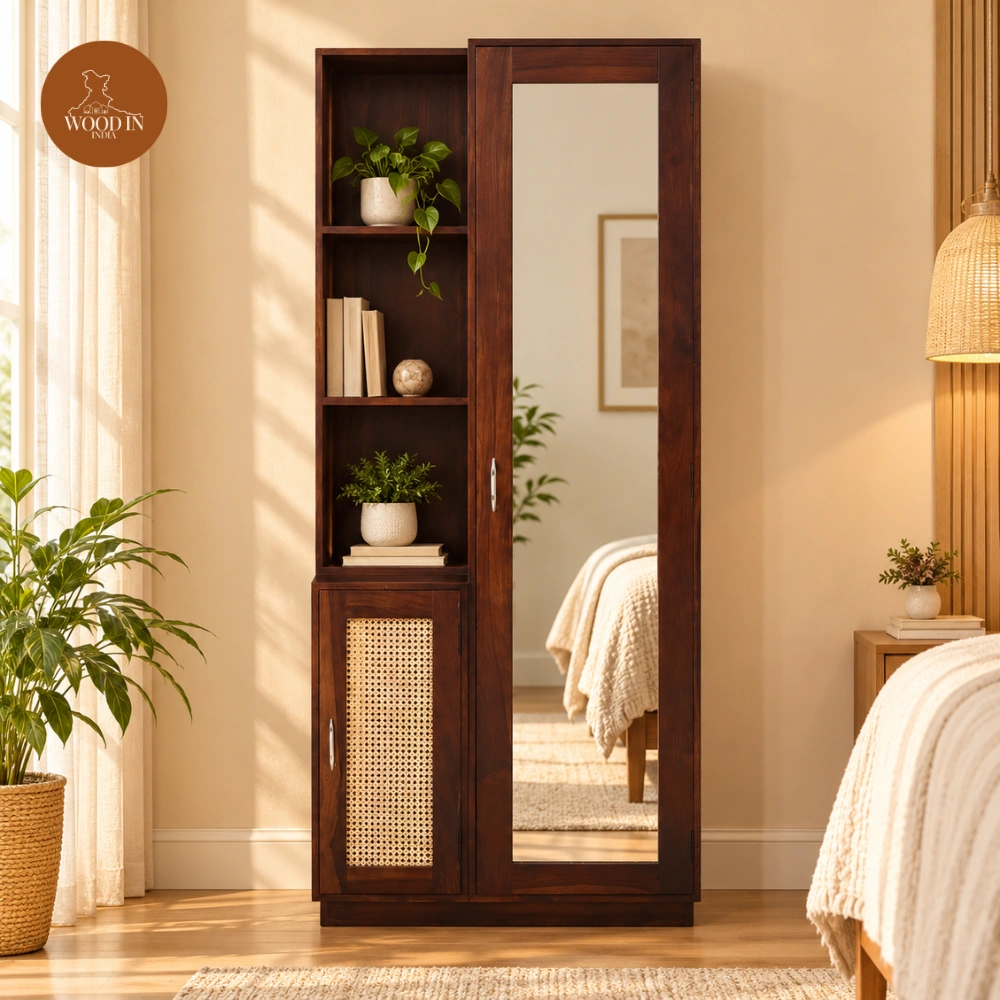 Sanaya Dressing Table (Walnut Finish) Sanaya Dressing Table (Honey Finish)