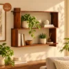 Snoy Wall Shelf (Honey Finish)