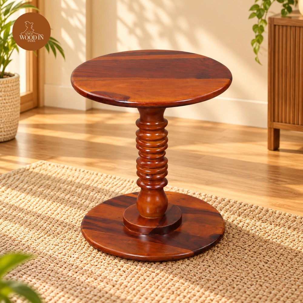 Trio Round Side Table (Honey Finish) Trio Round Side Table (Honey Finish)