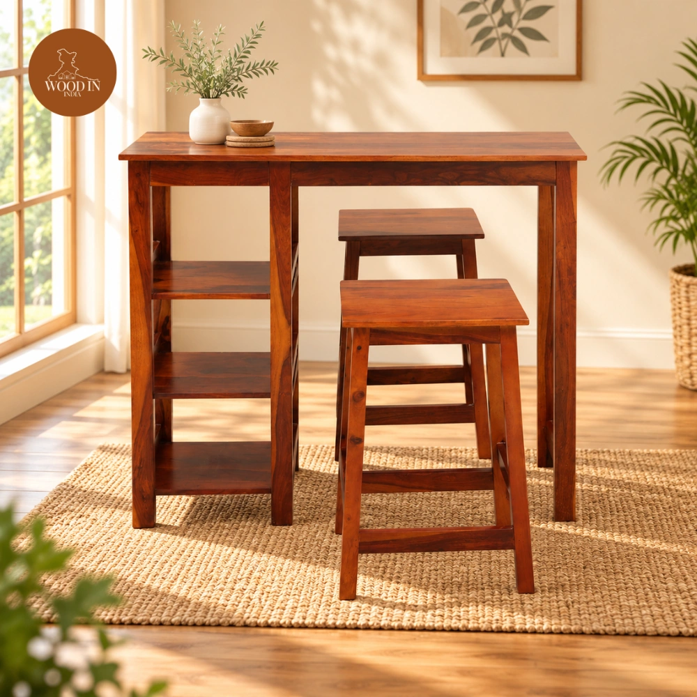 Woodin 2 Seater Bar Set (Honey Finish) Woodin 2 Seater Bar Set (Honey Finish)