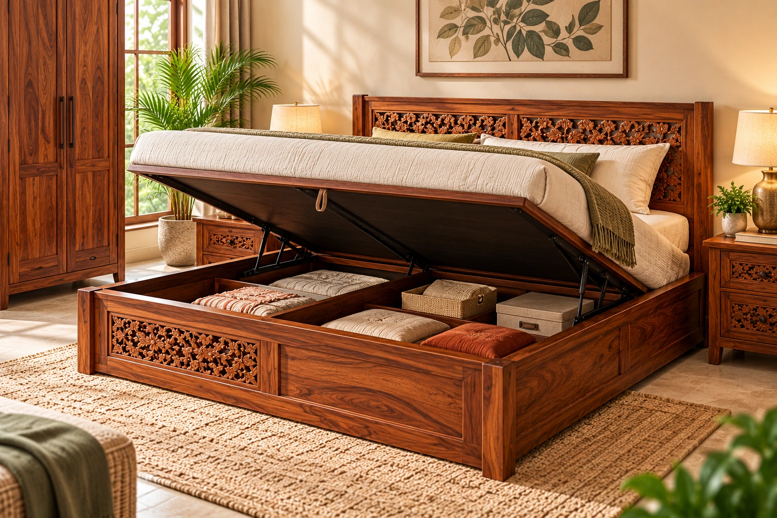 Bed With Storage Box